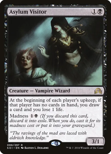 Asylum Visitor, Magic card SOI 99 — Shadows over Innistrad set