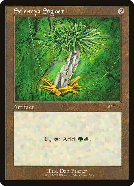 Cachet de Selesnya, carte Magic SLD 290 — extension Secret Lair Drop