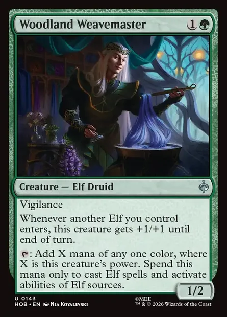 Woodland Weavemaster, Magic card HOB 143 — The Hobbit set