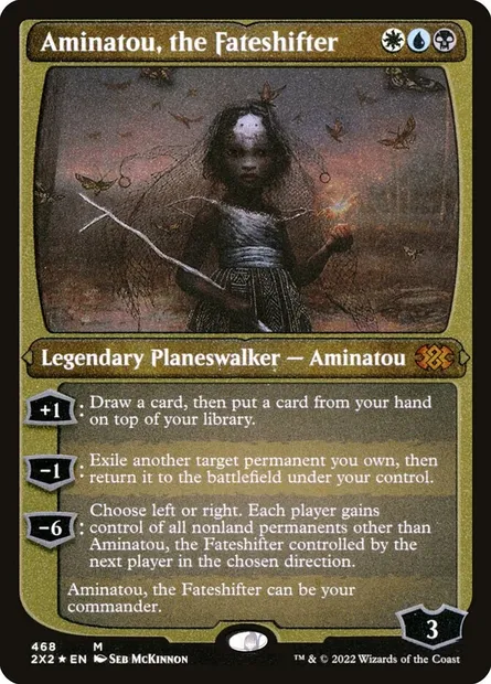 Aminatou, the Fateshifter, Magic card 2X2 468 — Double Masters 2022 set