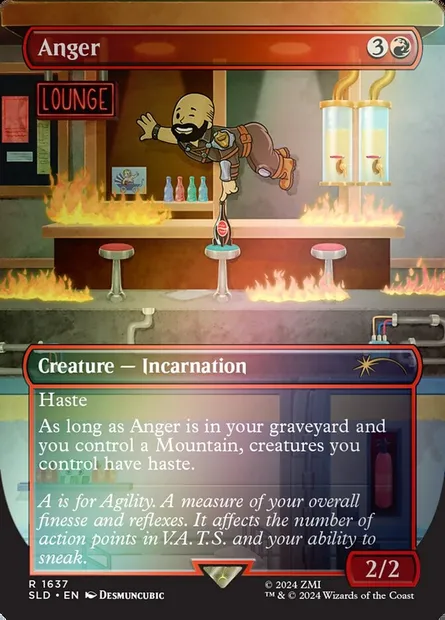 La Colère, carte Magic SLD 1637★ — extension Secret Lair Drop