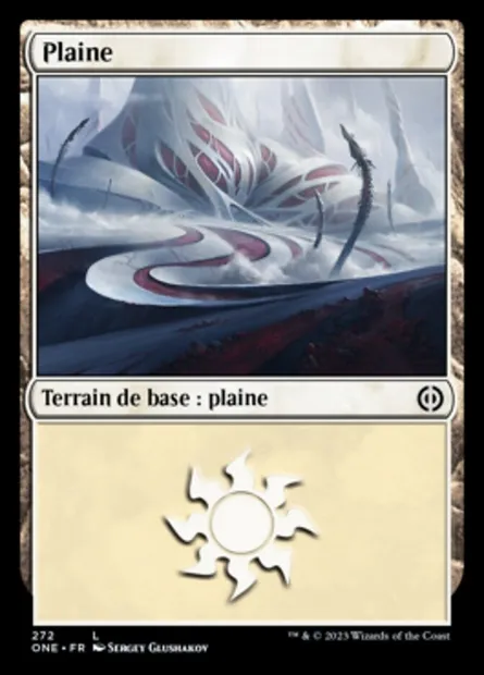 Plaine, carte Magic ONE 272 — extension Tous Phyrexians