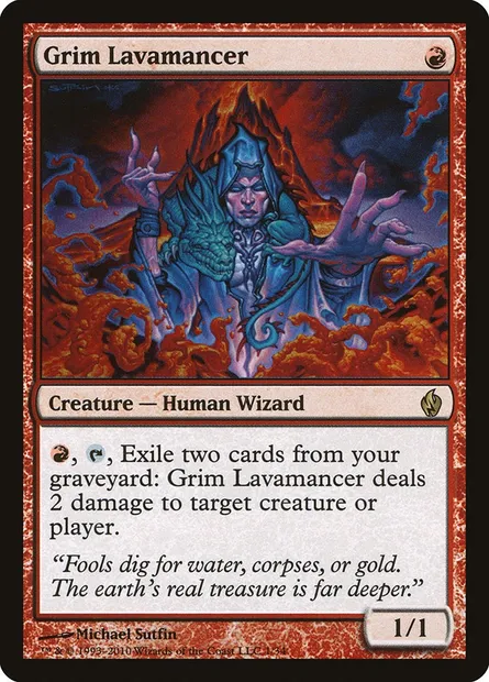 Grim Lavamancer, Magic card PD2 1 — Premium Deck Series: Fire and Lightning set