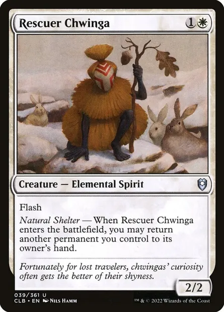 Rescuer Chwinga, Magic card CLB 39 — Commander Legends: Battle for Baldur's Gate set
