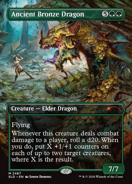 Ancient Bronze Dragon, Magic card SLD 2487 — Secret Lair Drop set