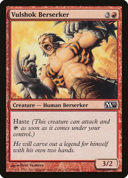Vulshok Berserker, Magic card M11 159 — Magic 2011 set