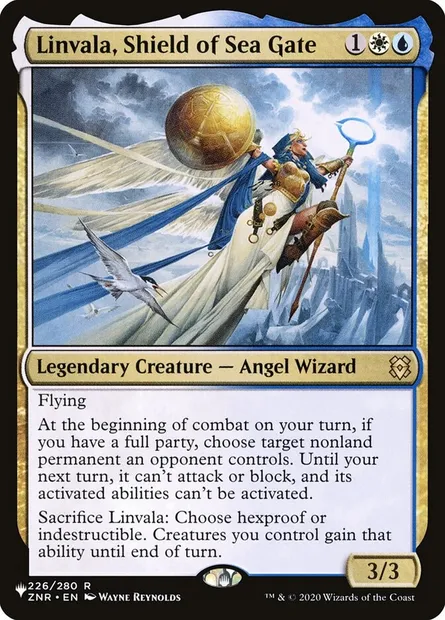 Linvala, Shield of Sea Gate, Magic card PLST ZNR-226 — The List set