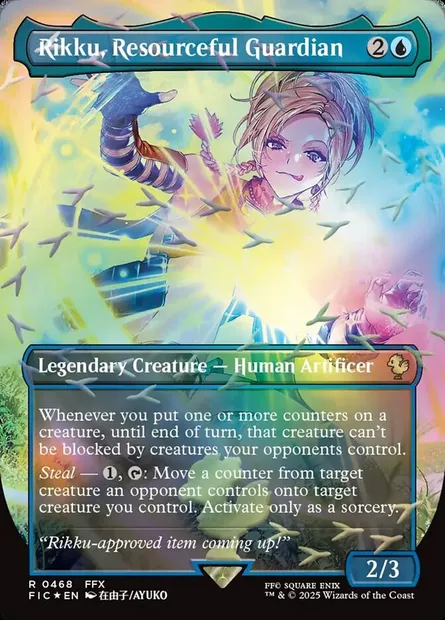 Rikku, Resourceful Guardian, Magic card FIC 468 — Final Fantasy Commander set