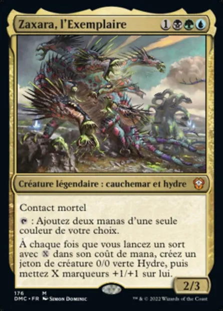 Zaxara, l'Exemplaire, carte Magic DMC 176 — extension Dominaria United Commander