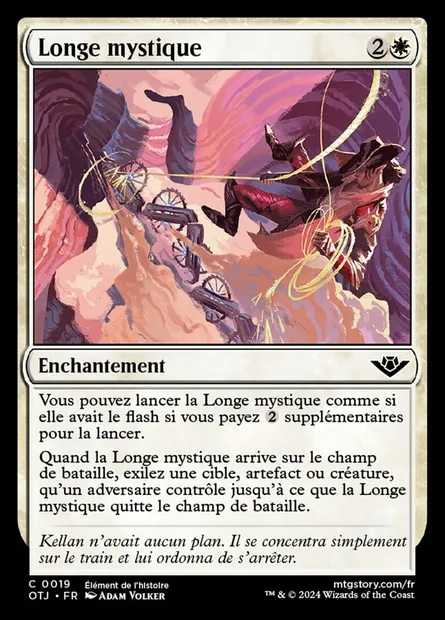 Longe mystique, carte Magic OTJ 19 — extension Outlaws of Thunder Junction