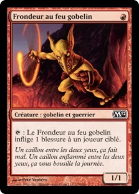 Frondeur au feu gobelin, carte Magic M12 139 — extension Magic 2012