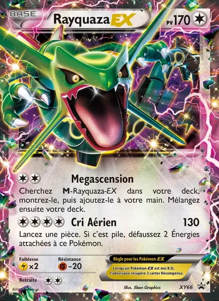 Rayquaza EX, carte Pokémon XY 66 — extension Promo XY