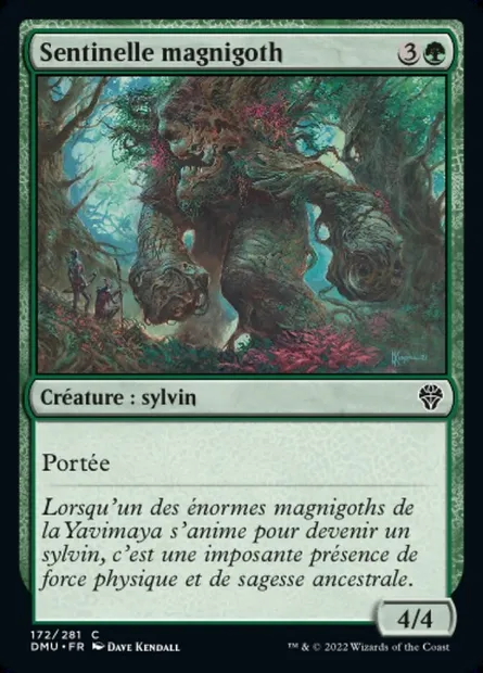 Sentinelle magnigoth, carte Magic DMU 172 — extension Dominaria Uni