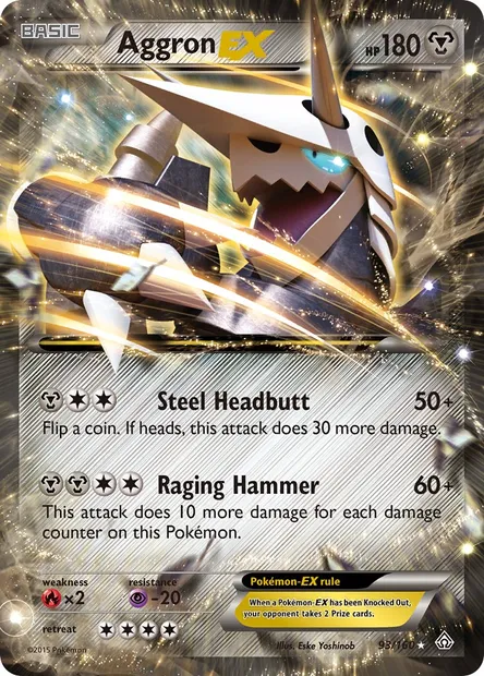 Aggron EX, Pokémon card PRC 93 — Primal Clash set