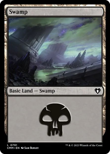 Swamp, Magic card CMM 791 — Commander Masters set