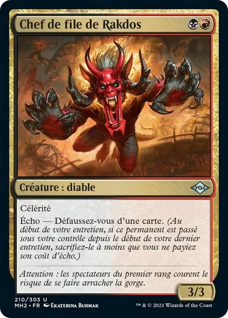 Chef de file de Rakdos, carte Magic MH2 210 — extension Horizons du Modern 2