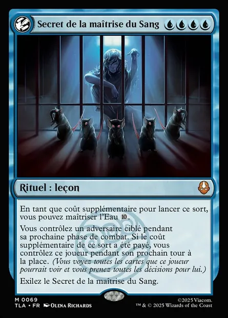 Secret de la maîtrise du Sang, carte Magic TLA 69 — extension Avatar: The Last Airbender