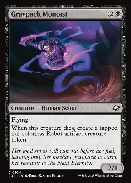 Gravpack Monoist, Magic card EOE 104 — Edge of Eternities set