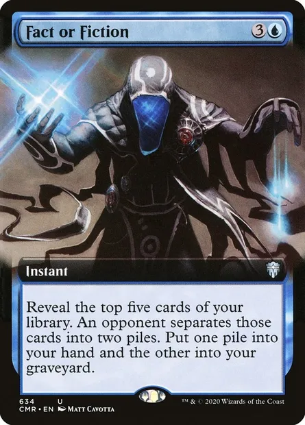 Fact or Fiction, Magic card CMR 634 — Commander Legends set