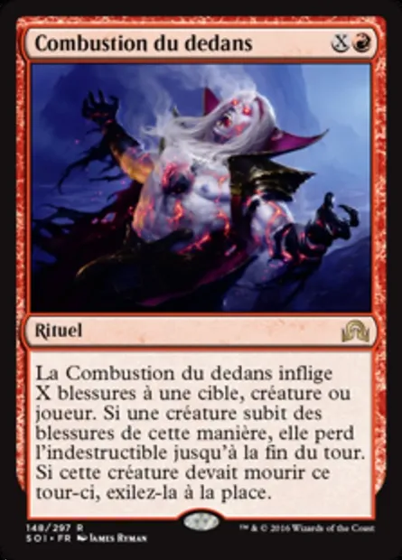 Combustion du dedans, carte Magic SOI 148 — extension Ténèbres sur Innistrad
