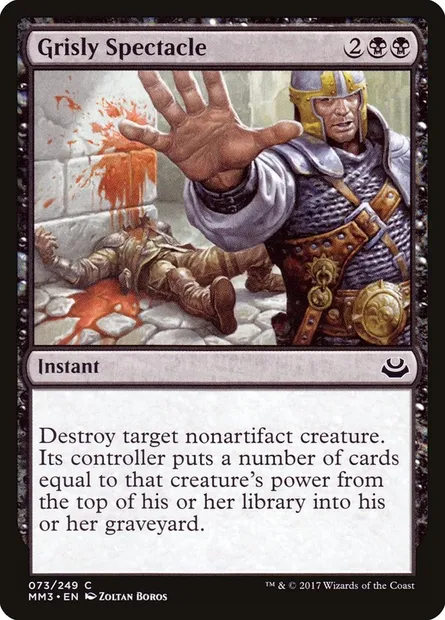 Grisly Spectacle, Magic card MM3 73 — Modern Masters 2017 set