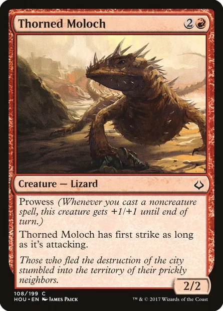 Thorned Moloch, Magic card HOU 108 — Hour of Devastation set