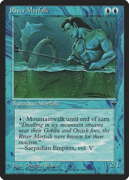 River Merfolk, Magic card FEM 24 — Fallen Empires set