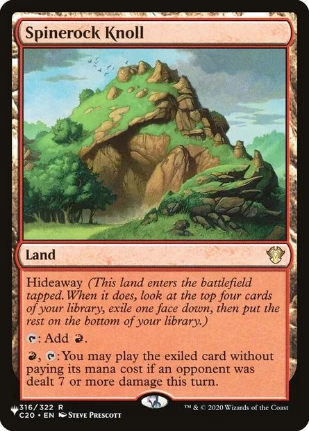 Spinerock Knoll, Magic card PLST C20-316 — The List set