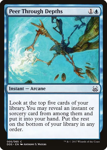 Peer Through Depths, Magic card DDS 5 — Duel Decks: Mind vs. Might set