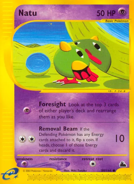 Natu, Pokémon card SK 80 — Skyridge set