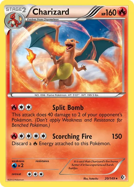 Charizard, Pokémon card BCR 20 — Boundaries Crossed set