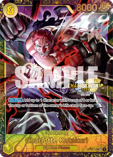 Charlotte Katakuri, One Piece card OP03-123 — PILLARS OF STRENGTH set