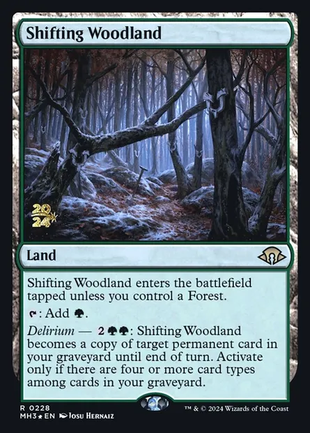 Sylves changeantes, carte Magic PMH3 228s — extension Modern Horizons 3 Promos