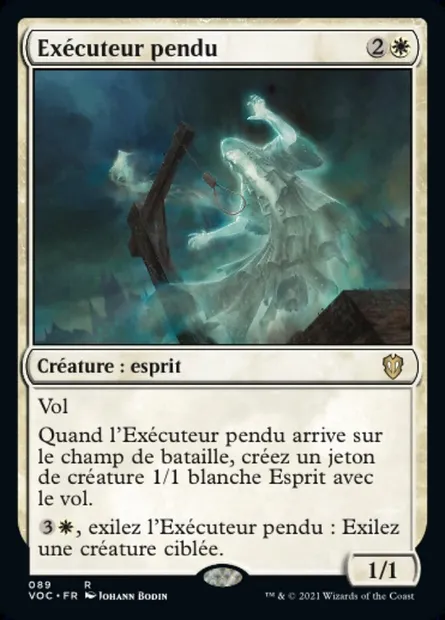 Exécuteur pendu, carte Magic VOC 89 — extension Crimson Vow Commander