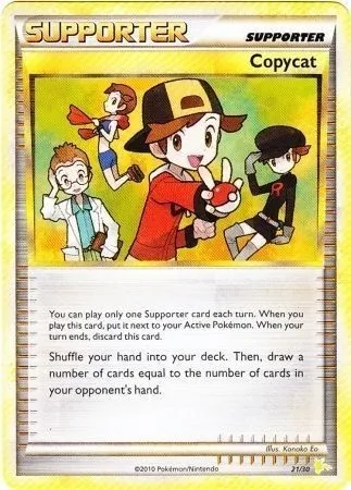 Copycat, Pokémon card TK4R 021 — HS Trainer Kit (Raichu) set