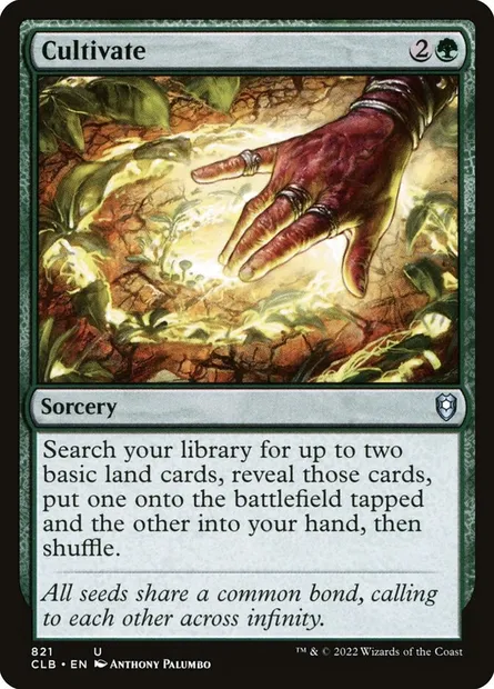 Cultivate, Magic card CLB 821 — Commander Legends: Battle for Baldur's Gate set