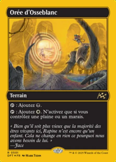 Orée d'Osseblanc, carte Magic DFT 501 — extension Aetherdrift
