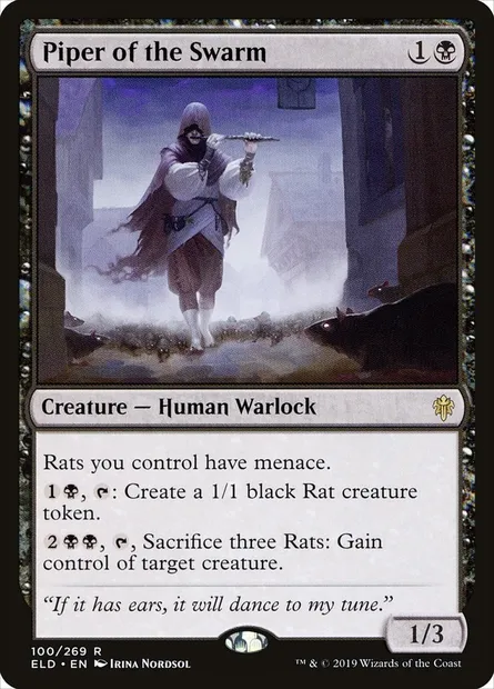 Piper of the Swarm, Magic card ELD 100 — Throne of Eldraine set