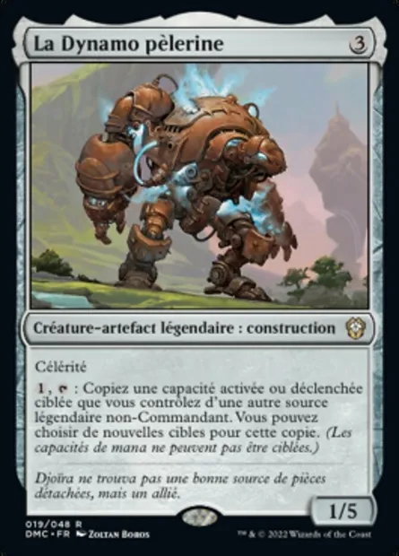 La Dynamo pèlerine, carte Magic DMC 19 — extension Dominaria United Commander