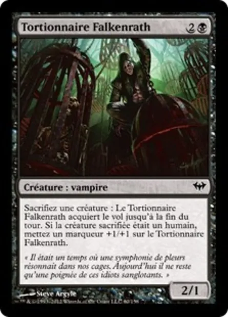 Tortionnaire Falkenrath, carte Magic DKA 60 — extension Obscure Ascension