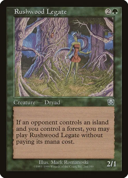 Rushwood Legate, Magic card MMQ 266 — Mercadian Masques set