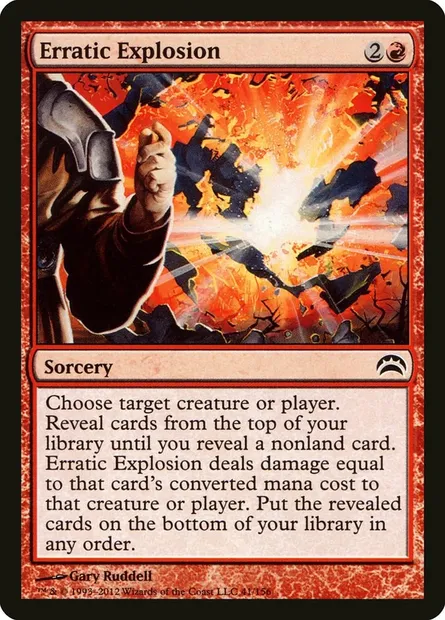 Erratic Explosion, Magic card PC2 41 — Planechase 2012 set