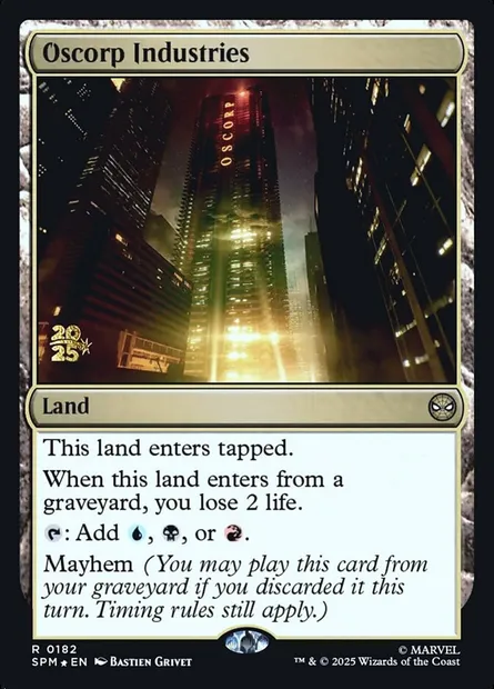 Oscorp Industries, carte Magic PSPM 182s — extension Marvel's Spider-Man Promos
