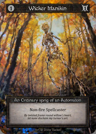 Wicker Manikin, Sorcery card ALP 341 — Alpha set