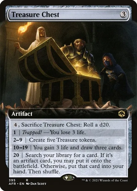Treasure Chest, Magic card AFR 395 — Adventures in the Forgotten Realms set