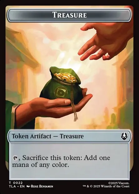 Treasure, carte Magic TTLA 22 — extension Avatar: The Last Airbender Tokens