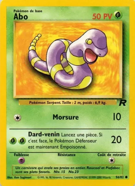 Abo, carte Pokémon TR 56 — extension Team Rocket