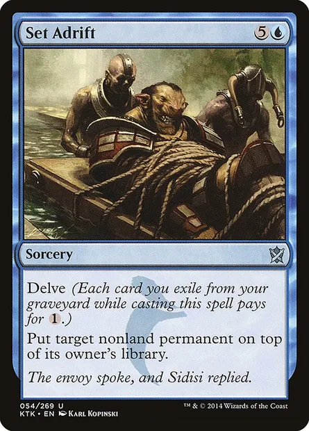 Set Adrift, Magic card KTK 54 — Khans of Tarkir set