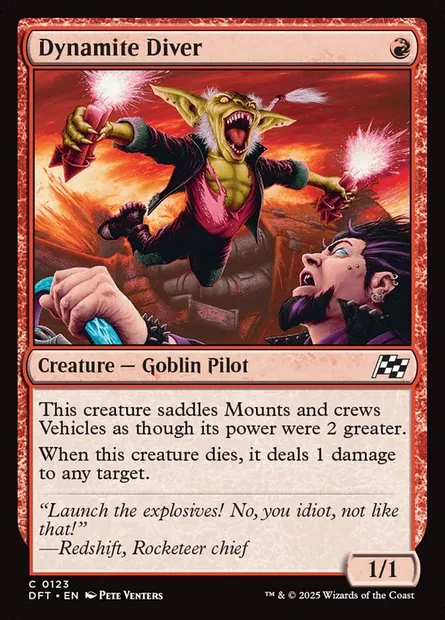 Dynamite Diver, Magic card DFT 123 — Aetherdrift set
