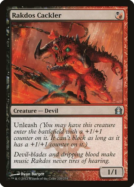 Rakdos Cackler, Magic card RTR 220 — Return to Ravnica set
